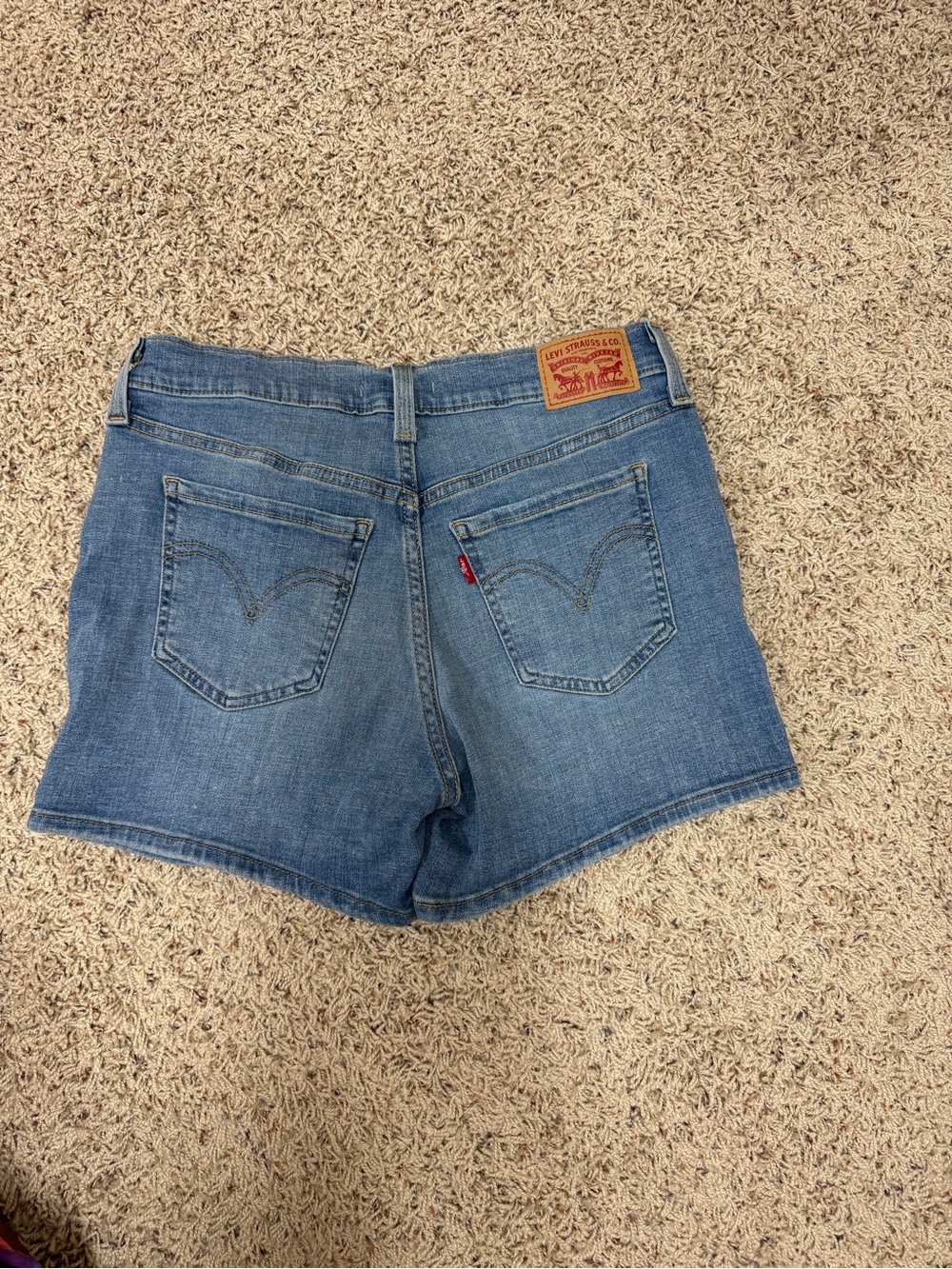Levi's Light Blue Denim Jean Shorts